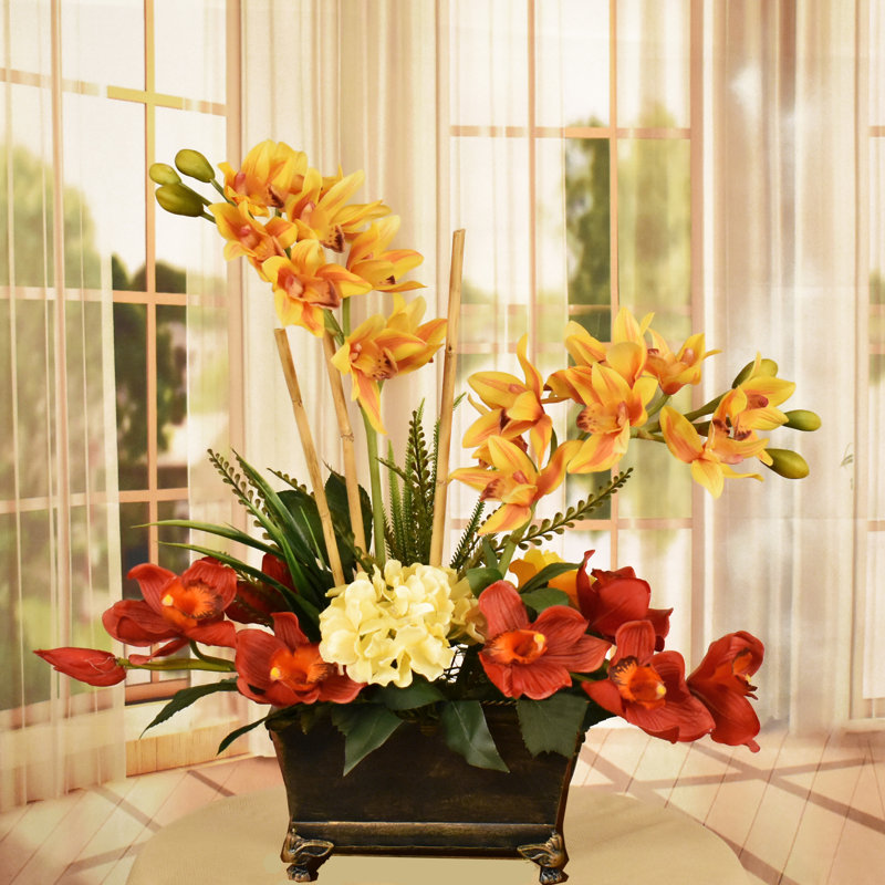 Primrue Mixed Floral Arrangements in Vase Wayfair